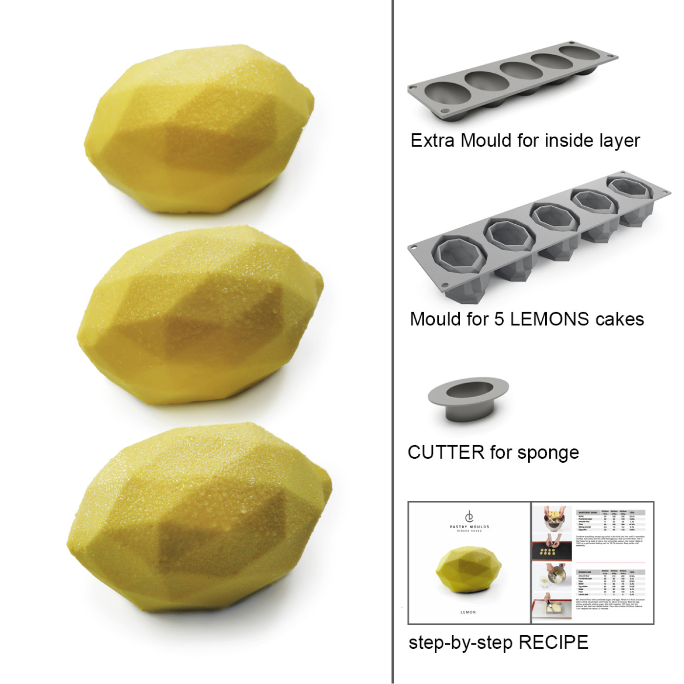 Tesselation cake silicone mould