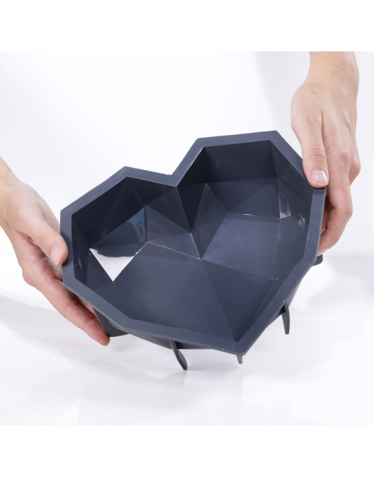 Heart cake silicone mould