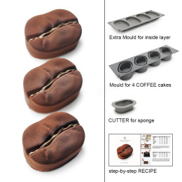 Coffee cakes silicone mould